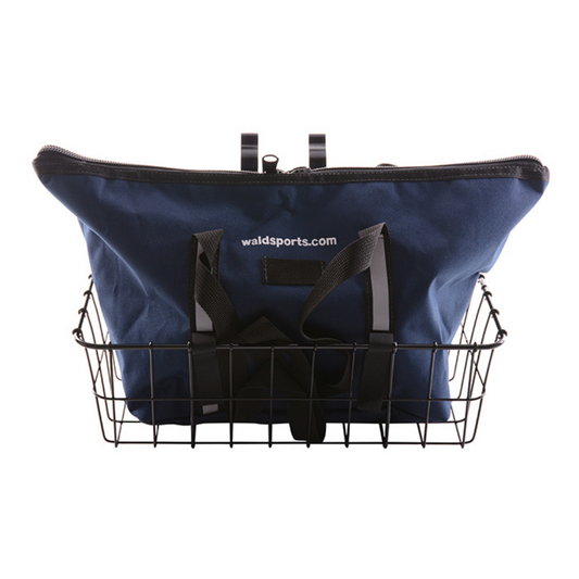 Wald 1372 Front Basket & Navy Blue Bag Combo